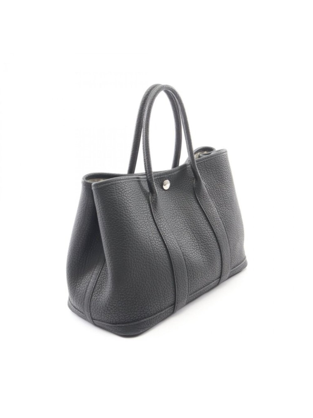 Hermes Tote Garden Party TPM Black Leather - Picture 2 of 11